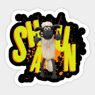 Vintage Shaun Cartoon TV Series The Sheep Sticker